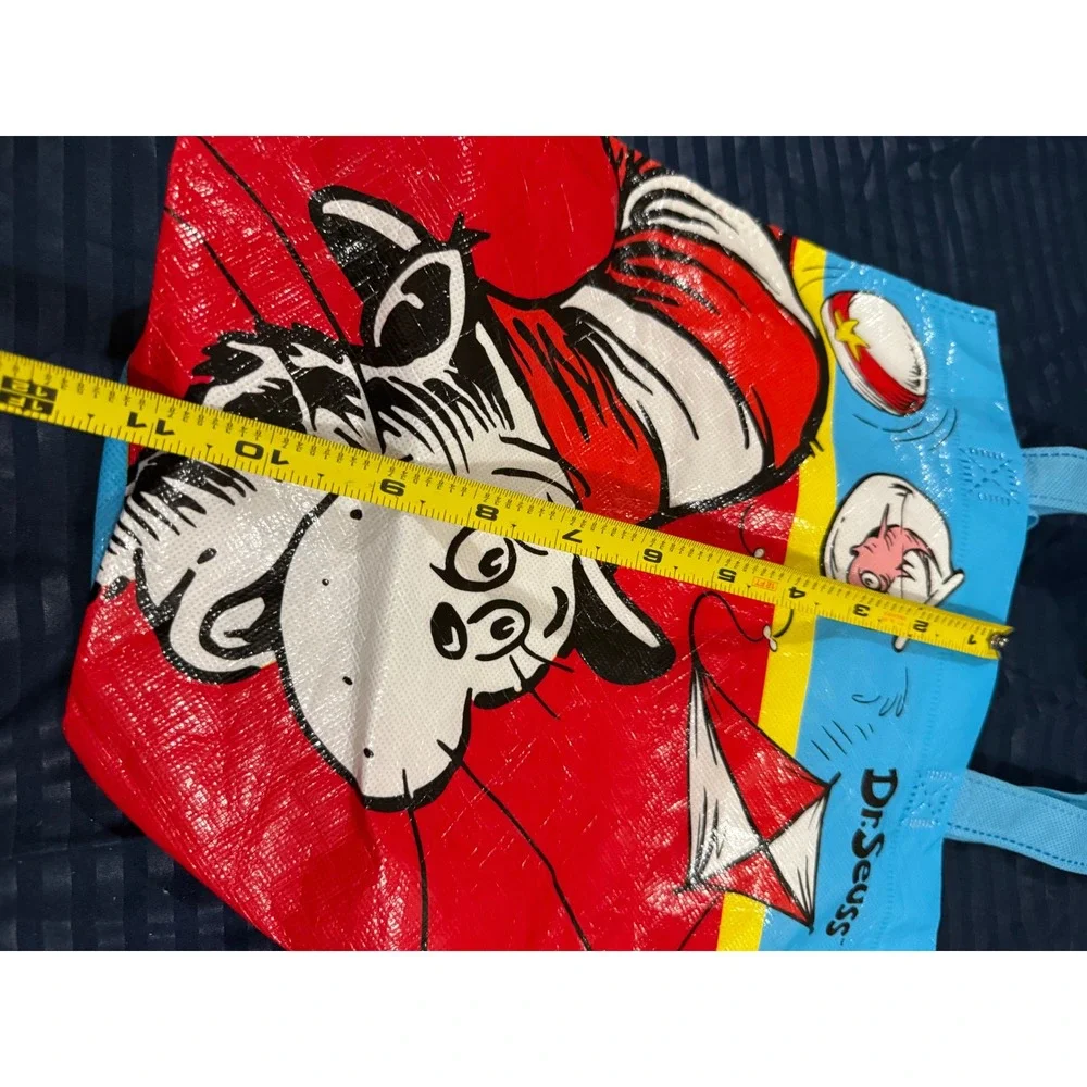 Dr Seuss Cat in the Hat Reusable Tote Bag Small Blue Red 2017 VAN00463CL-1016